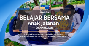 Kegiatan Bimbingan belajar Bersama Anak Jalanan