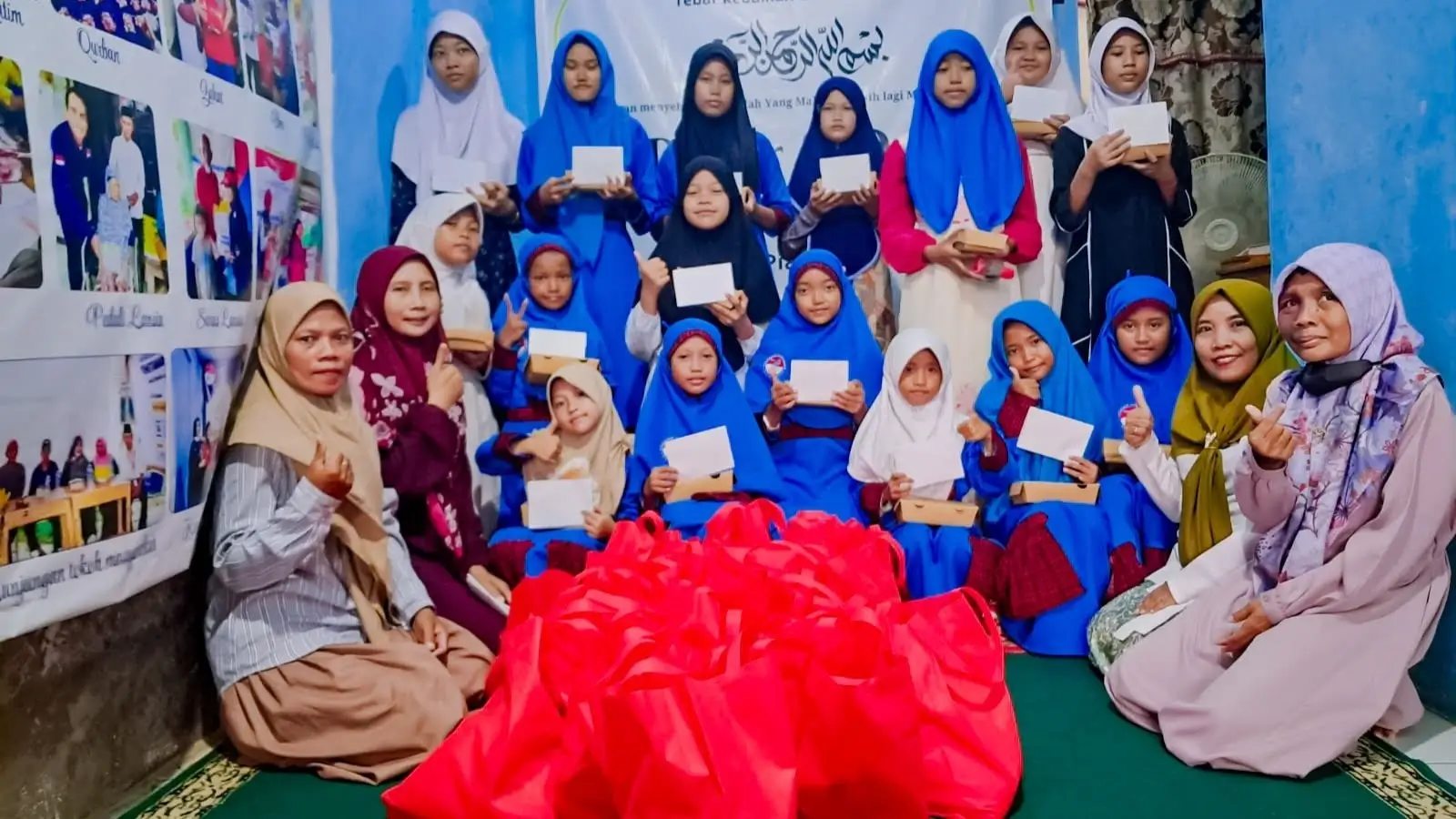 kegiatan santunan yatim sekaligus milad yayasan