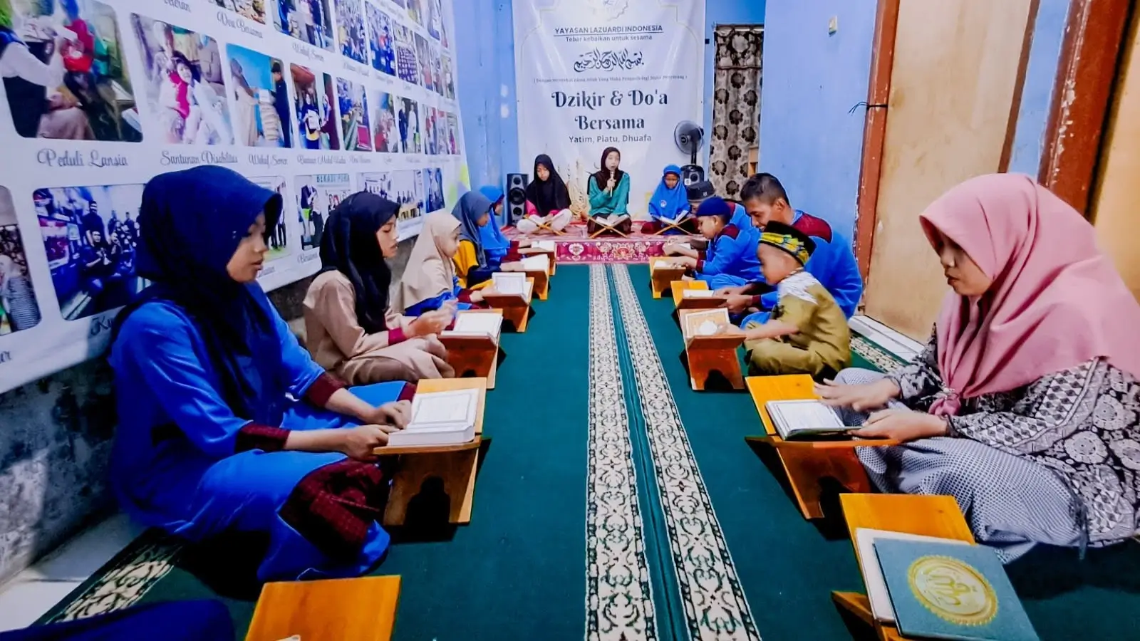 kegiatan dzikir  doa bersama adik yatim