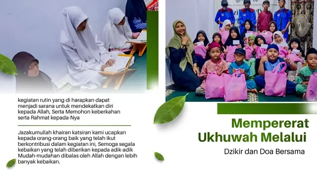 Kegiatan dzikir dan doa bersama
